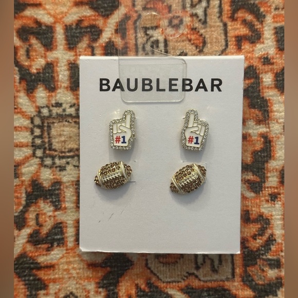 Baublebar 2-Pack Assorted Football Stud Earrings - Picture 3 of 4